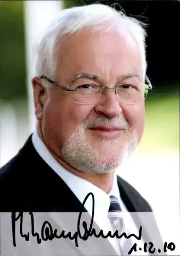 Foto Peter Harry Carstensen, Ministerpräsident Schleswig Holstein, Autogramm