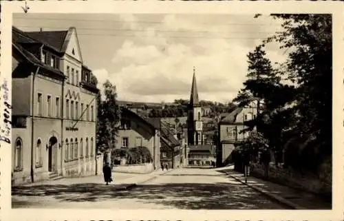 Ak Stollberg im Erzgebirge, Hohensteiner Straße, Kirche