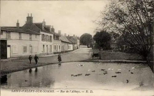 Ak Saint Valery sur Somme, Rue de l'Abbaye