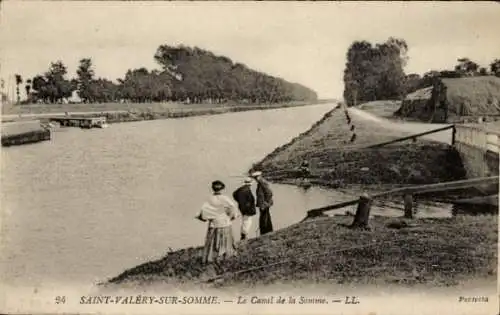 Ak Saint Valery sur Somme, Canal de la Somme