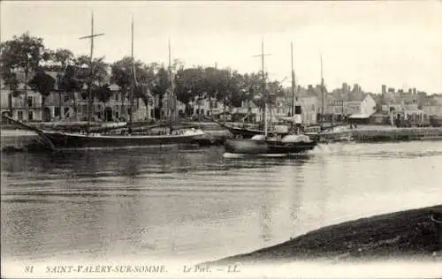 Ak Saint Valery sur Somme, Hafen