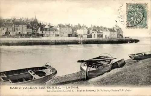 Ak Saint Valery sur Somme, Hafen