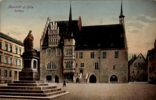 Ak Neustadt an der Orla, Rathaus