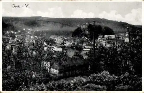 Ak Greiz im Vogtland Thüringen, Gesamtansicht