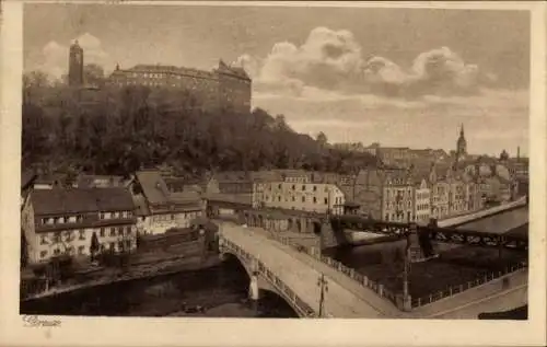 Ak Greiz im Vogtland Thüringen, Brücke