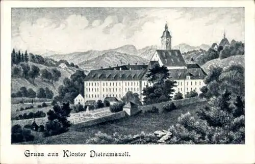 Ak Dietramszell in Oberbayern, Kloster