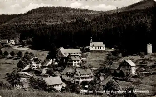 Ak Tonbach in Baden Württemberg, Teilansicht vom Ort, Pension Waldlust, Bes. Ernst Haist