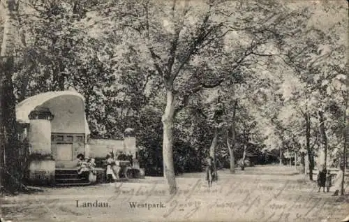 Ak Landau in der Pfalz, Westpark