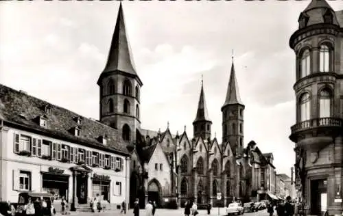 Ak Kaiserslautern in der Pfalz, Stiftskirche, Marktplatz