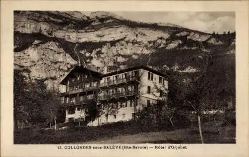 Ak Collonges sous Salève Haute Savoie, Grand Hotel d'Orjobet