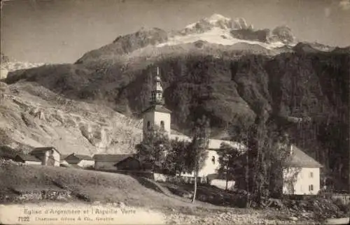 Ak Argentière Haute Savoie, Kirche