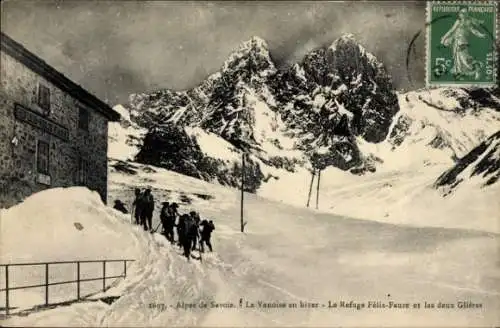 Ak Alpes de Savoie, Vanoise en hiver, Refuge Felix Faure