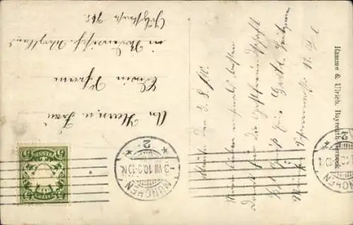 Foto Ak Bayreuth in Oberfranken, Frau mit zwei Kindern, Portrait