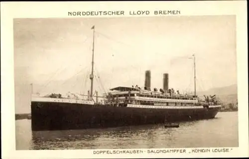 Ak Doppelschrauben Salondampfer Königin Louise, Norddeutscher Lloyd