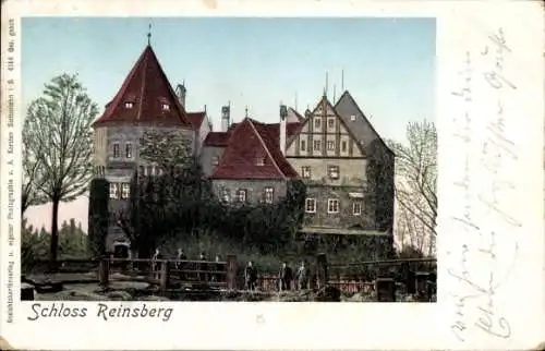 Leuchtfenster Ak Reinsberg in Sachsen, Schloss