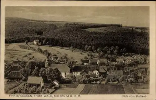 Ak Finsterbergen Friedrichroda im Thüringer Wald, Blick vom Kurhaus