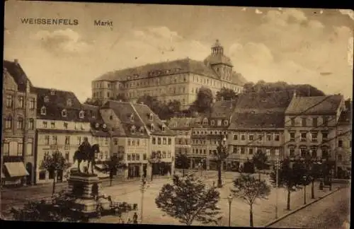 Ak Weißenfels an der Saale, Markt