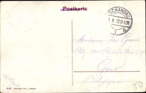 Ak Wendischfähre Rathmannsdorf, Carolabrücke