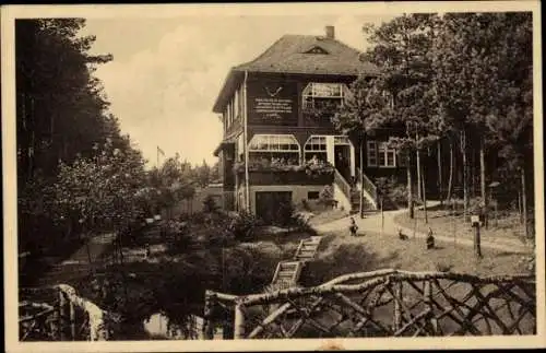 Ak Dahlen in Sachsen, Jagdhaus Waldfried