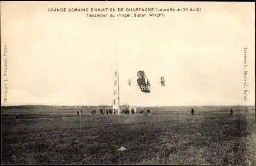 Ak Grande Semaine d’Aviation de Champagne, Tissandier, Wright Biplane