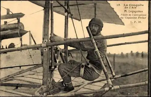 Ak Conquete de l'Air, Legagneux-Pilot von Captain Ferbers Flugzeug