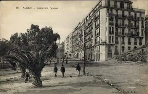 Ak Algier Algier Algerien, Boulevard Pasteur