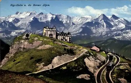 Ak Rigi Kulm Kanton Schwyz, Hotel, Berner Alpen