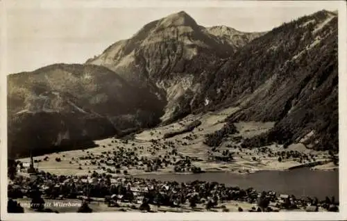 Ak Lungern Kanton Obwalden, Gesamtansicht, Wilerhorn