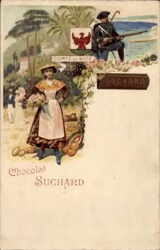 Litho Comte de Nice, Reklame, Chocolat Suchard