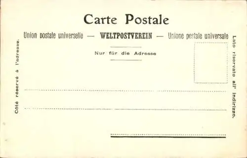 Ak Zermatt Kanton Wallis, Teilansicht mit Matterhorn