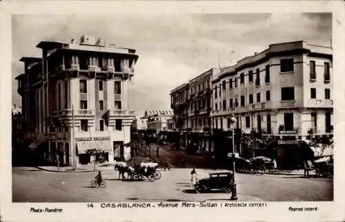 Ak Casablanca Marokko, Avenue Mers-Sultan