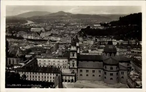 Ak Salzburg in Österreich, Ausblick von der Festung