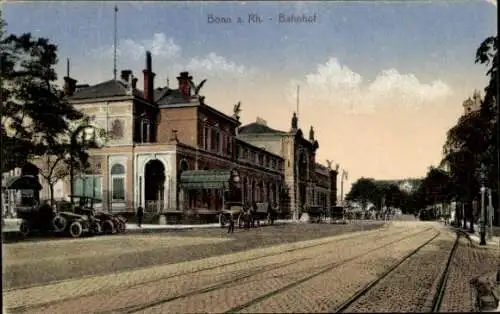 Ak Bonn am Rhein, Bahnhof