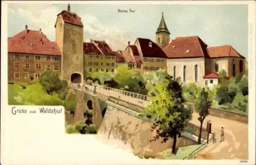 Litho Waldshut Tiengen am Hochrhein, Oberes Tor