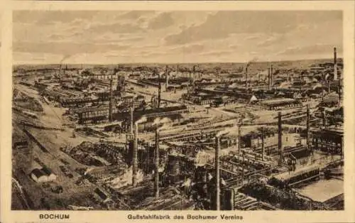 Ak Bochum im Ruhrgebiet, Gußstahlfabrik des Bochumer Vereins