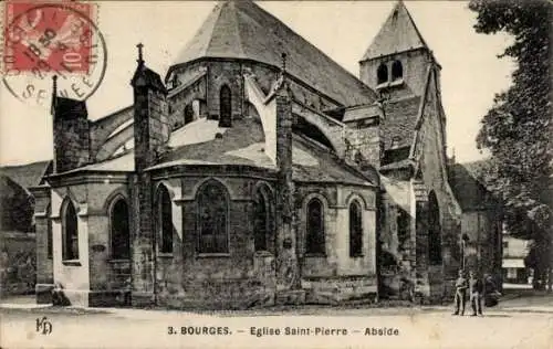 Ak Bourges Cher, Kirche St. Pierre