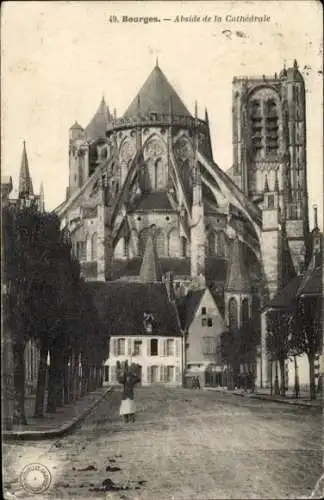 Ak Bourges Cher, Abside de la Cathedrale