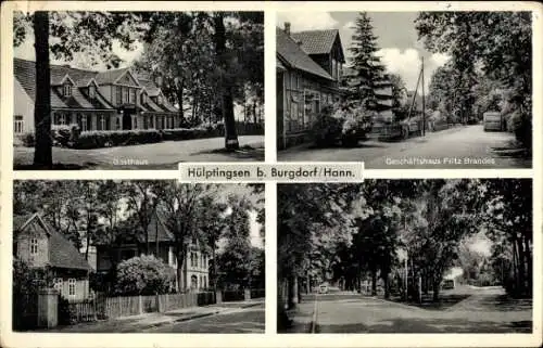 Ak Hülptingsen Burgdorf in der Region Hannover, Geschäftshaus Fritz Brandes, Gasthaus