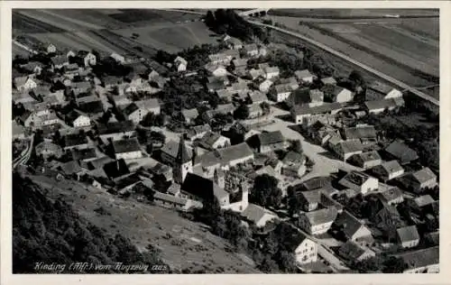 Ak Kinding in Oberbayern, Fliegeraufnahme