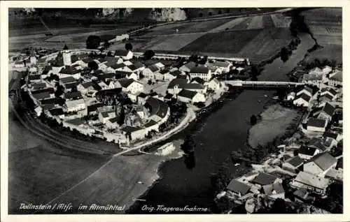 Ak Dollnstein im Altmühltal Mittelfranken, Fliegeraufnahme