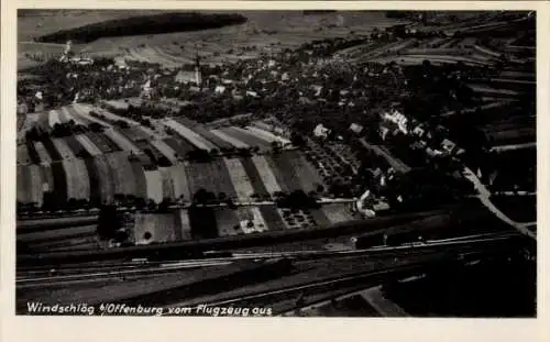 Ak Windschläg bei Offenburg, Fliegeraufnahme