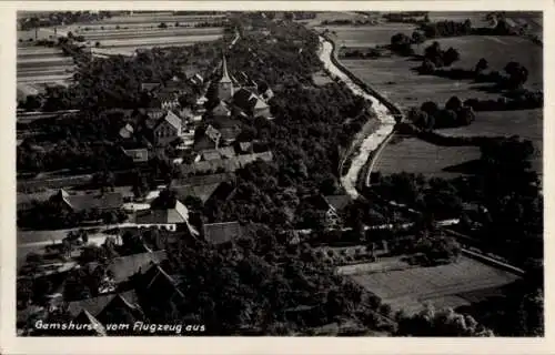 Ak Gamshurst Achern, Fliegeraufnahme