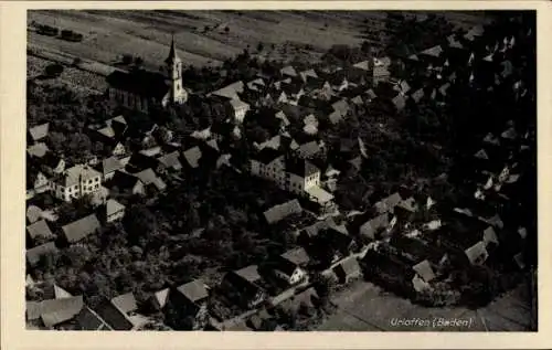Ak Urloffen Appenweier in Baden Schwarzwald, Fliegeraufnahme