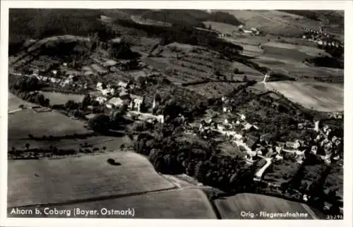 Ak Ahorn in Oberfranken, Fliegeraufnahme