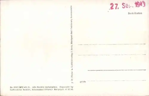 Ak Ringingen Hohenzollern, Fliegeraufnahme