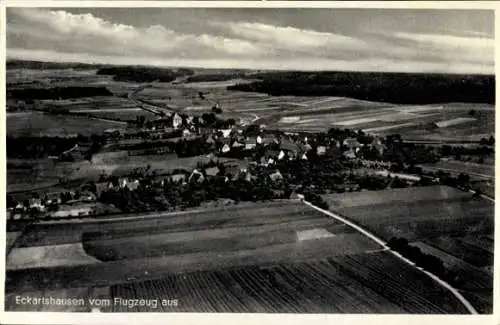 Ak Eckartshausen Ilshofen in Württemberg, Fliegeraufnahme