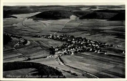 Ak Melchingen Burladingen in der Schwäbischen Alb, Fliegeraufnahme