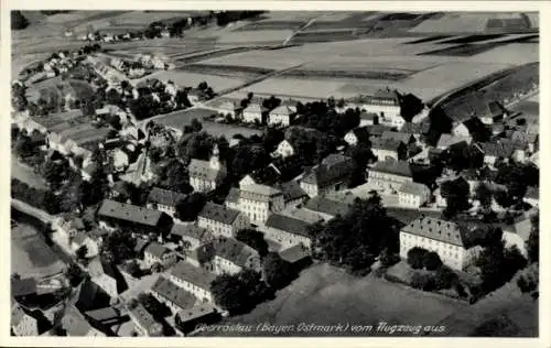 Ak Oberröslau Oberfranken Bayern, Fliegeraufnahme