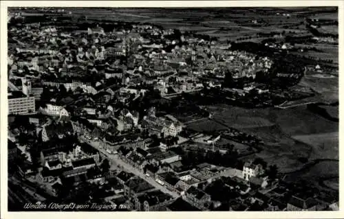 Ak Weiden in der Oberpfalz, Fliegeraufnahme