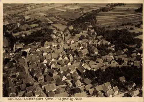 Ak Eschau im Spessart, Fliegeraufnahme
